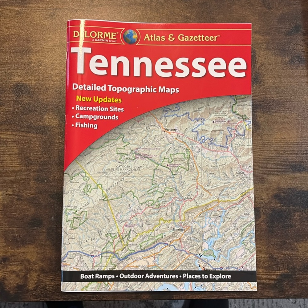 New Tennessee Atlas & Gazetteer detailed Topographic maps